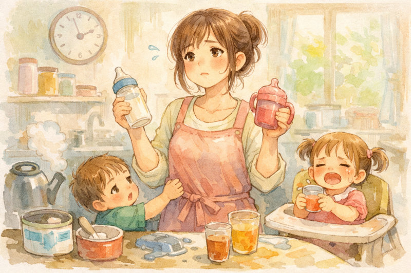 子育て中はなぜ飲み物づくりが負担に感じやすいのか
