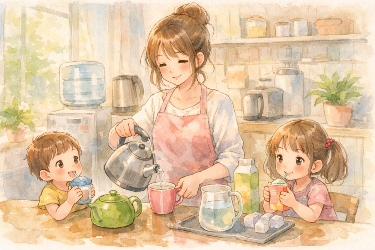 ウォーターサーバーは子育て家庭に必要？毎日の飲み物づくりが少し負担に感じるときの考え方