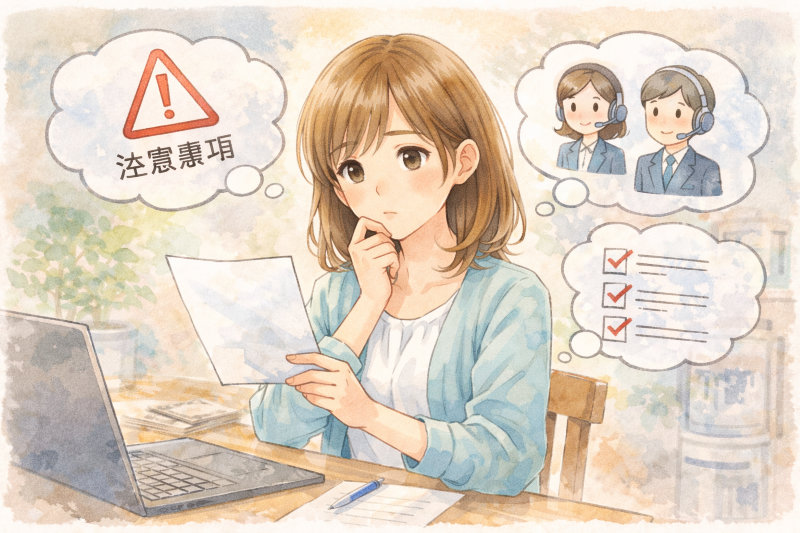 クーリングオフ・解約を検討する前に確認したいこと