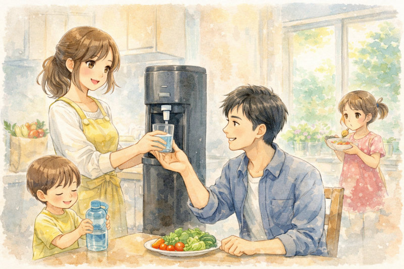 ウォーターサーバーを置いてみて気づきやすい生活の変化